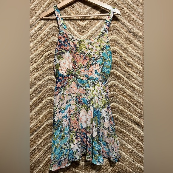 Lucca Couture Women's Floral Flowy Sleeveless Mini Dress,Size S,Great Condition - Picture 1 of 11